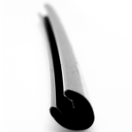 UShape Chrome Door Edge Guard; 150' Roll 0.280” Wide,